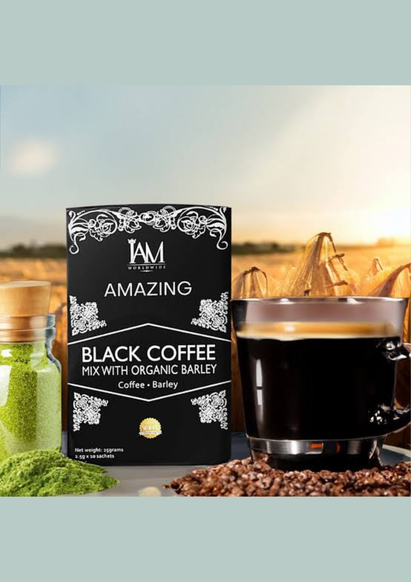 Amazing Black Coffee with Barley IAMWORLDWIDE PRODUCTS ONLINE Amazing Black Coffee with Barley IAMWORLDWIDE PRODUCTS ONLINE
