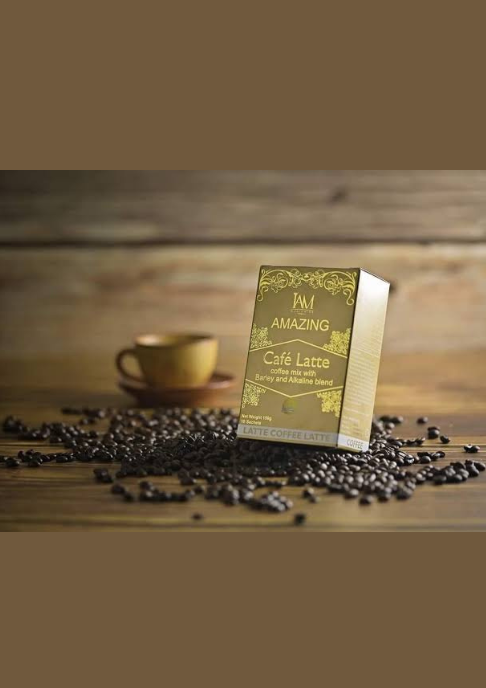 Amazing Cafe Latte with Barley and Alkaline