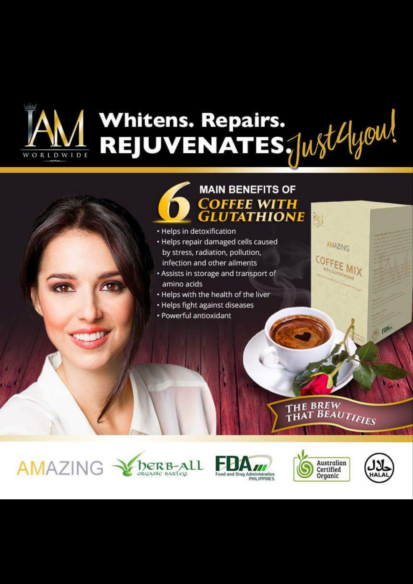 Amazing Coffee Mix with Glutathione IAMWORLDWIDE PRODUCTS ONLINE Amazing Coffee Mix with Glutathione IAMWORLDWIDE PRODUCTS ONLINE