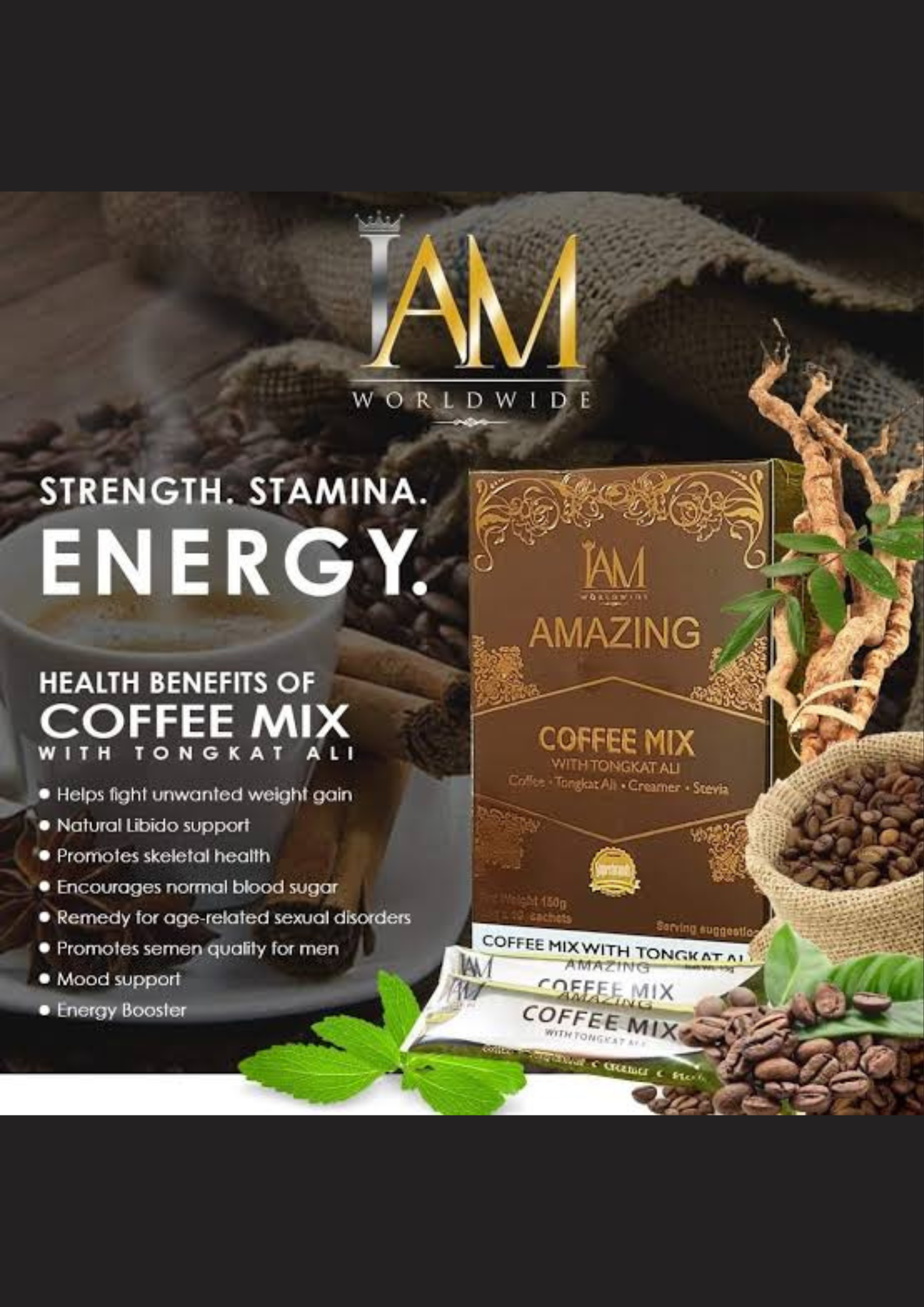 Amazing Coffee Mix with Tongkat-Ali