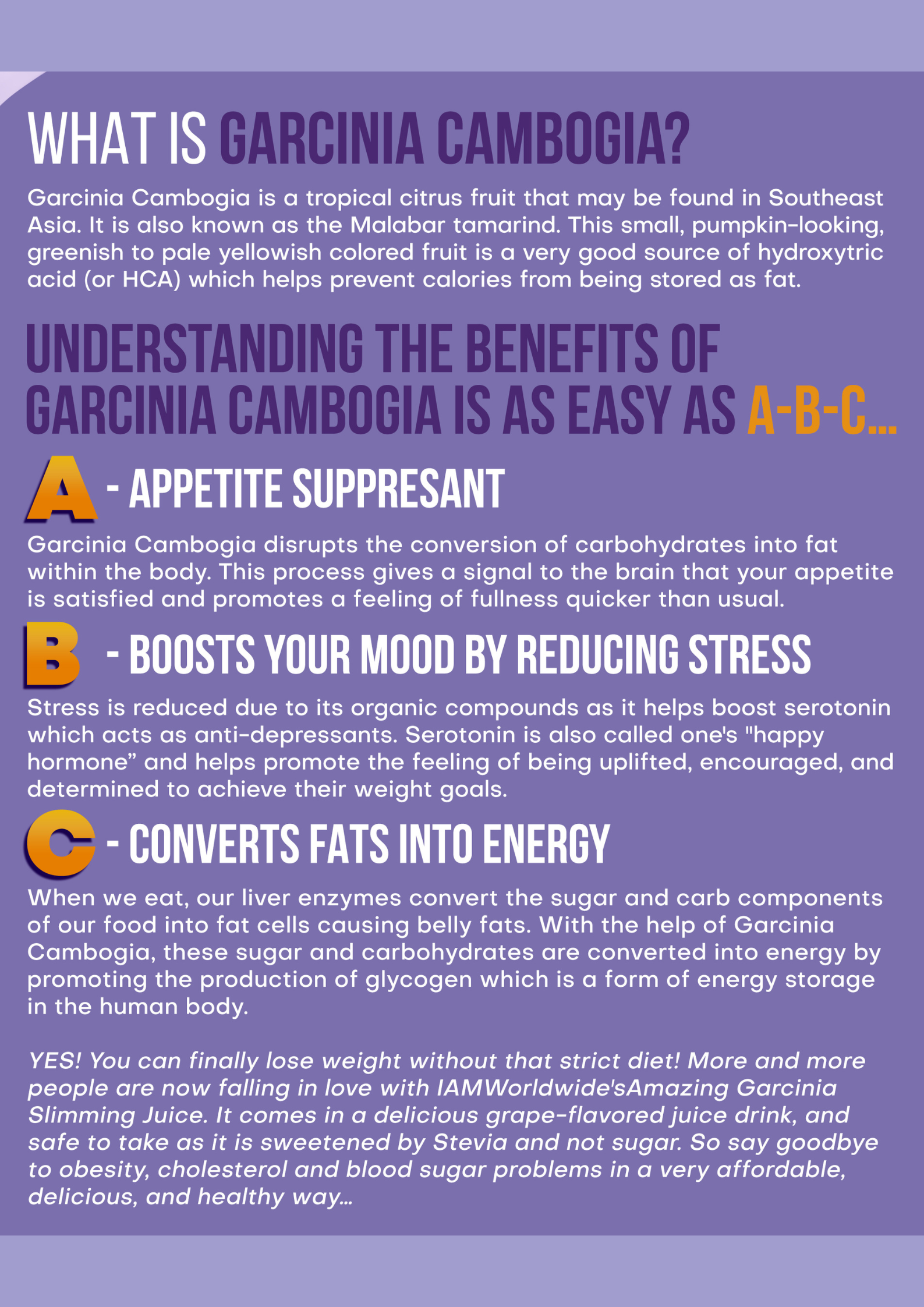 Amazing Grape Juice with Garcinia Cambogia