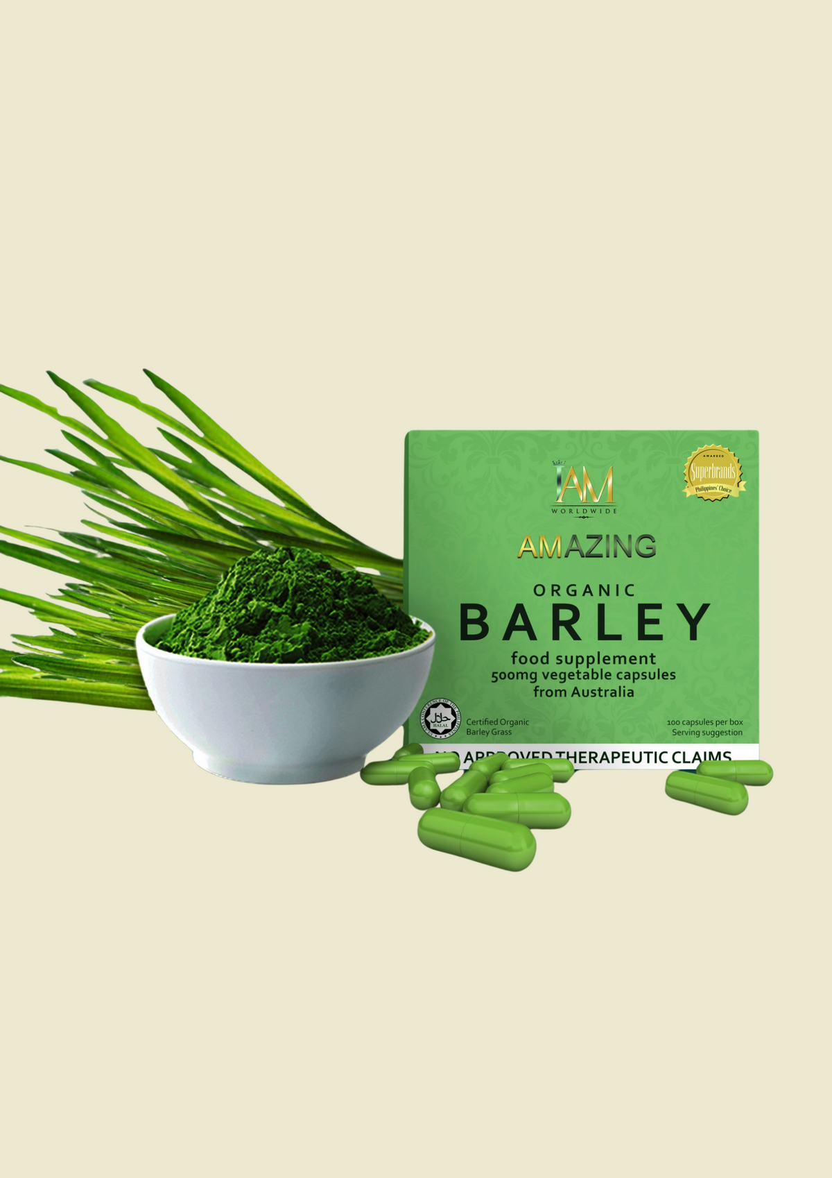 Amazing Pure Organic Barley Capsules